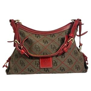 Dooney & Bourke East West Slouchy Shoulder Bag Satchel K6894696 Brown Red